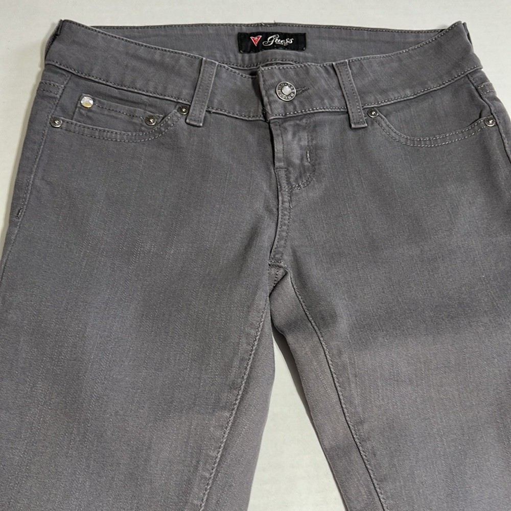 GUESS || Gray Low Rise Skinny Jeans. Sz. 26 - Picture 5 of 12